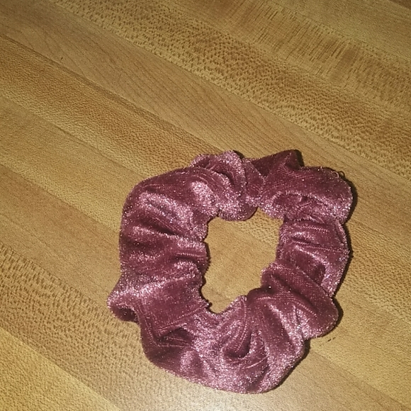 Hot pink scrunchie and Fushia Scrunchie(velvet) - Picture 3 of 3